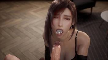 3D Compilation Tifa Lockhart Blowjob and Doggy Style Fuck Uncensored Hentai
